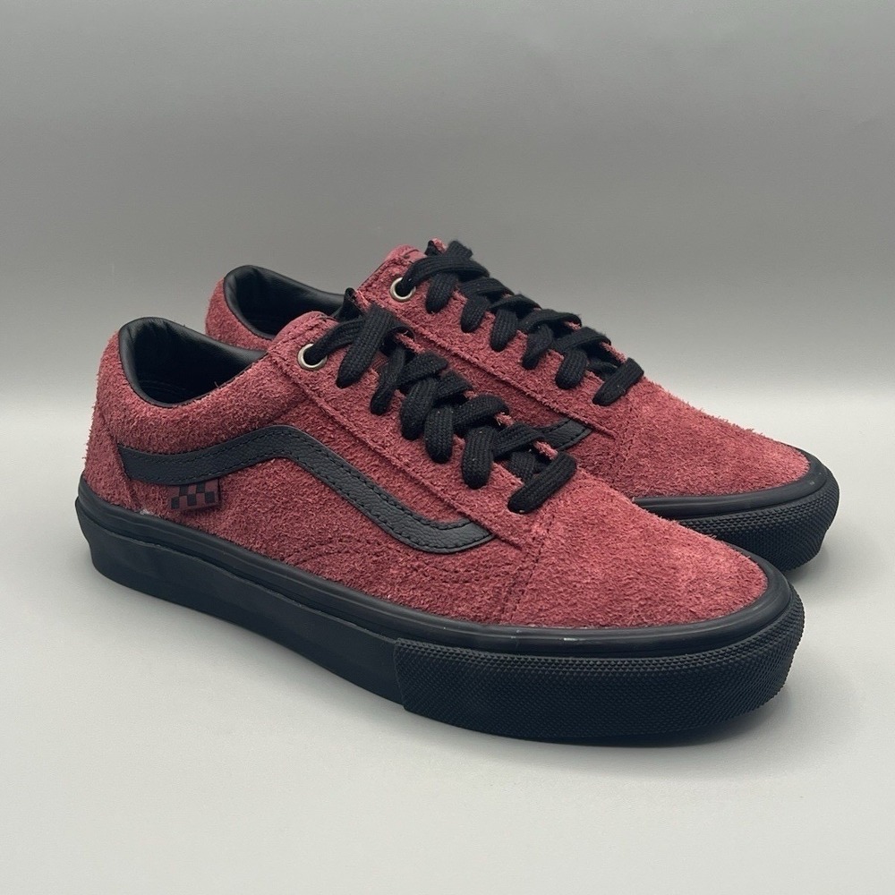 Vans Old Skool Burgundy Maroon Suede Skate Shoes - Men's Size 6 Women's Size 7.5